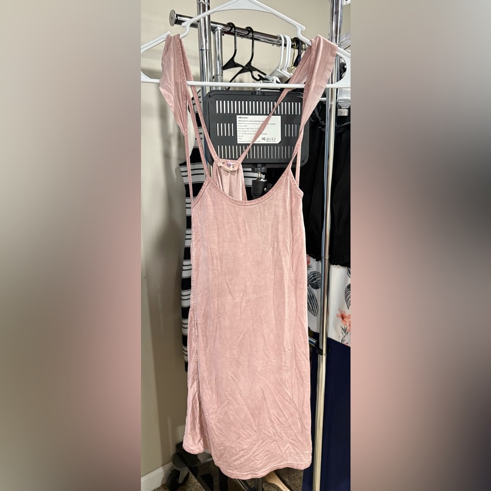 NEW - Small - POL Pink Sleeveless Too with ruffle detail
